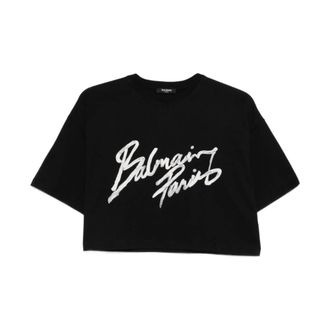 Balmain Mujer, Camisetas, Negro, Talla: M