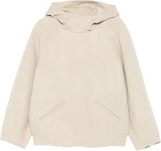 SOEUR Gretel Knit Hoodie - Dames - Zomerjassen - Beige - S - Wol - Jassen