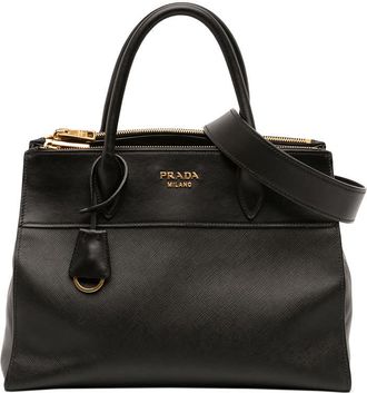 Prada Pre-owned Prada City Calf Trimmed Saffiano Paradigme Bag Ladies LSHG6OZK9KTIAGGE