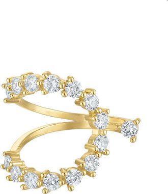 BEN ONI Goldtone Cubic Zirconia Open Ring at Nordstrom