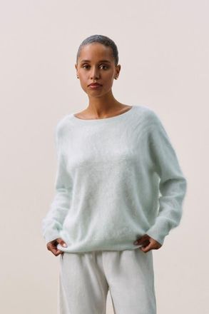 Naked Cashmere Brushed Crew Sweater in Jadite at Nordstrom, Size X-Small