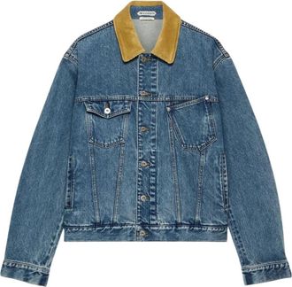 J.W.Anderson Corduroy Collar Jacket - Dames - Spijkerjassen - Blauw - XS - Katoen - Jassen