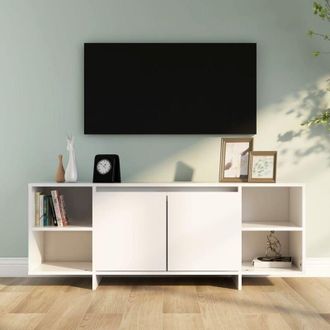 vidaXL Vidaxl - Mobile Porta tv Bianco 130x35x50 cm in Truciolato