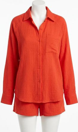 Z Supply The Perfect Airy Top In Lychee