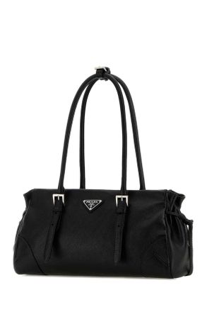 Prada Womens Black Leather Medium Prada Bonnie Shoulder Bag Nero Borse A Mano