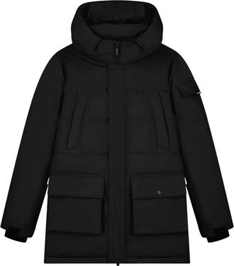 Black Bananas Jassen, Heren, Zwart, XL, Polyester, Commander V2 Parka Jas
