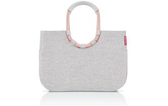 Reisenthel Einkaufskorb REISENTHEL Loopshopper L, Damen, grau (sky rosa), Polyester, Einkaufsk&ouml;rbe Einkaufskorb