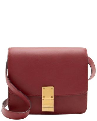 Celine Celine Red Calfskin Classic Small Box Bag (Authentic Pre-Loved)