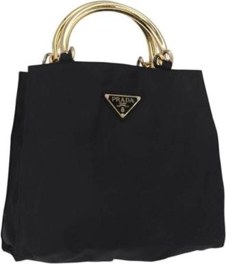 Prada Pre-owned Handbags, female, Black, Size: ONE SIZE Pre-owned Vintage Handbag