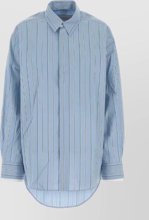 Ami cotton embroidered oversized shirt