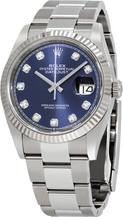 Rolex Datejust 36 Automatic Blue Diamond Dial Oyster Watch 126234BLDO