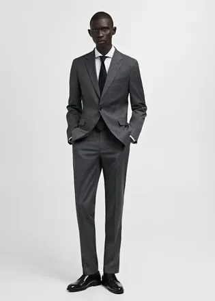 Mango Giacca completo Mil&aacute;n slim-fit grigio - Uomo - 44 - MANGO MAN