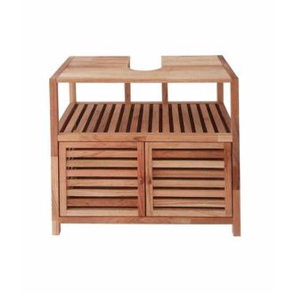 Puma Naturel Mueble Bajo Lavabo Para Ba&ntilde;o Naturel Home 67,5x63x35,5 Cm, Madera (homeum)