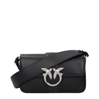 Pinko Borsa a Tracolla Pinko Love One Donna Pelle Nero/Argento