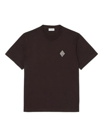 Lacoste diamond-badge T-shirt - men - Cotton - 3 - Brown
