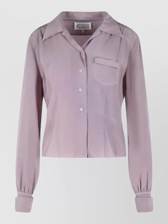 Maison Margiela silk long-sleeve shirt