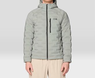 Mountain Hardwear Stretchdown Hoody In Wet Stone