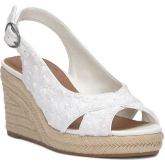 Lucky Brand Cyrila Platform Wedge Sandal in White at Nordstrom Rack, Size 11