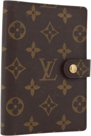 Louis Vuitton Pre-owned Day Planner Cover - Dames - Vintage Accessoires - Bruin - ONE Size - Vintage