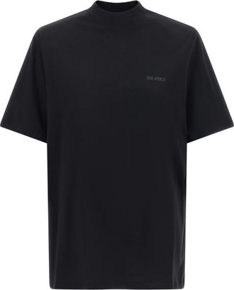 The Attico T-shirt van katoenen jersey - Dames - T-shirts - Zwart - S - Katoen - Tops