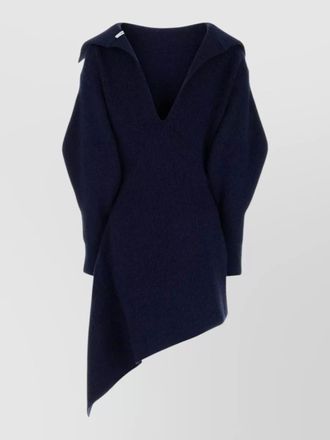 Givenchy high neck slashed knitted dress