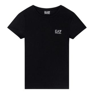 Emporio Armani T-Shirts, female, Black, Size: M Short Sleeve T-Shirt