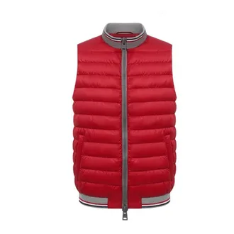 Herno Vests, male, Red, Size: M Stylish Vest