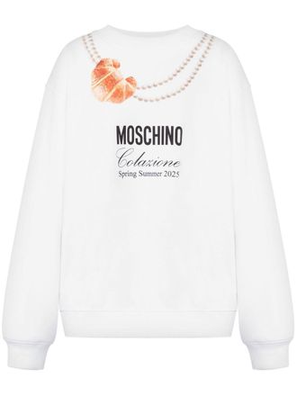 Moschino: White Crew Neck Sweaters now up to −85% | Stylight