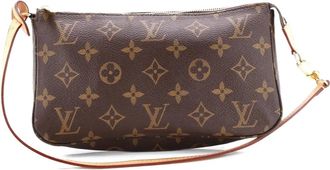 Louis Vuitton Pochette Accessoires NM Monogram Canvas clutch bag - Bruin