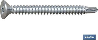 cofan Din-7504k C-8 M-5,5 X 63 Z Caja 500 Unid., Tornillo Autotaladrante Din-7504-k Zincado Cabeza Hexagonal Con Collar&iacute;n. Medidas Desde 3,5 Hasta 6,3mm De 