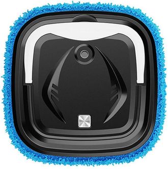 No Brand Robot Fregador Inteligente, Apto Para Uso En Seco Y H&uacute;medo, Cuerpo Ultrafino De 8 Cm, Limpieza Autom&aacute;tica De Suelos, Incluye 2 Pa&ntilde;os De Microfibra Lav