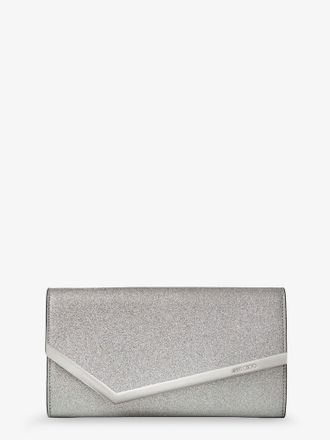 Jimmy Choo London Pochette Emmie in pelle con effetto glitter - JIMMY CHOO - gender_Woman
