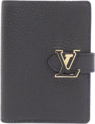 Louis Vuitton Taurillon Black Leather Wallet (Bi-Fold) (Pre-Owned)