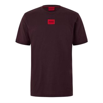 HUGO BOSS Hugo Heren Diragolino212 Logo T-Shirt (Bruin)