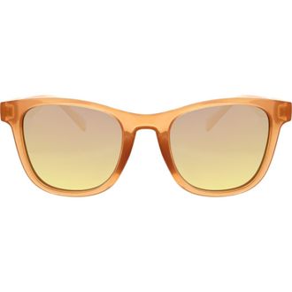 Hurley 51mm Square Polarized Sunglasses in Coral at Nordstrom Rack