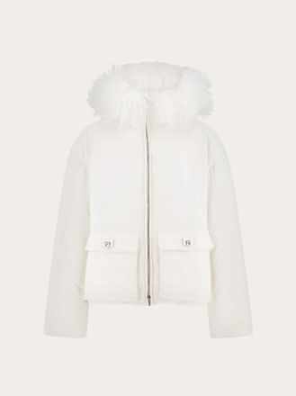Ferragamo Donna Bomber imbottito Beige