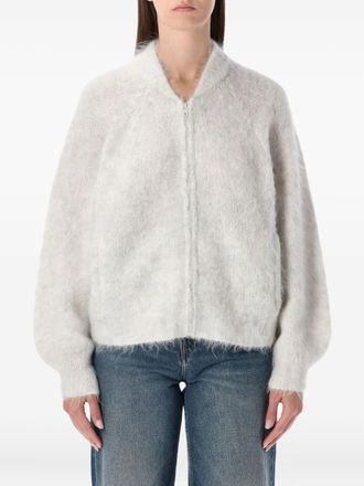 American Vintage Niby zip-fastening cardigan - White