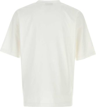 Dsquared2 Mens Logo-Embroidered Cotton T-Shirt White