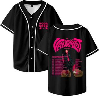 Generic Noga Erez The Vandalist Tour 2025 T-Shirt, Music Fans Printed Fashion Lightweight Short-Sleeve Tee Daily Wear Street,Black,S