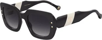 Carolina Herrera Grey Shaded Square Ladies Sunglasses HER 0186/S 080S/9O 52