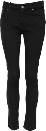 Dolce & Gabbana Zwarte Skinny Denim Jeans met Rits - Dames - Skinny Jeans - Zwart - XS - Denim - Jeans