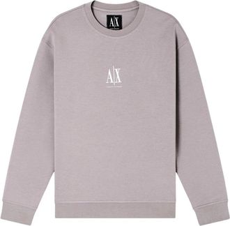 A|X Armani Exchange Crewneck Sweatshirt - Heren - Sweatshirts - Grijs - M - Katoen - Hoodies & sweatvesten