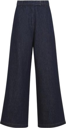 Dries Van Noten Penn Denim Broek - Dames - Loose Fit Jeans - Blauw - XS - Denim - Jeans