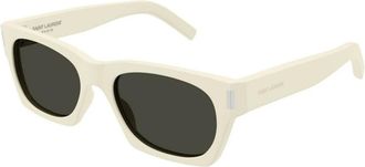 Saint Laurent Zonnebrillen - unisex - Zonnebrillen - Beige - 54 MM - Nylon - Accessoires