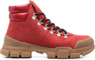 Love Moschino Enkellaarsjes - Dames - Veterlaarzen - Roze - 38 EU - Schoenen