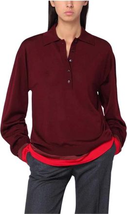Stella McCartney Modieuze T-shirts en Polos - Dames - Polos - Rood - M - Tops