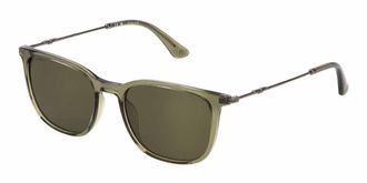 Police SPLL77 ORIGINS LITE 17 G61P Mens Sunglasses Green Size 53
