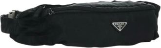 Prada Pre-owned Belt Bags, female, Black, Size: ONE SIZE Pre-owned Vintage Nylon Waist Bag