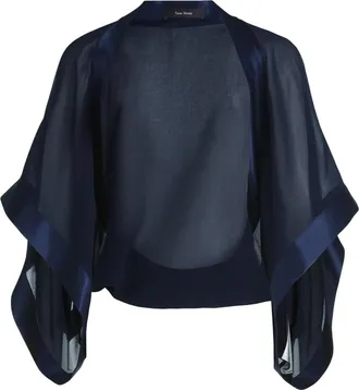 Vera Mont Dames, Jassen, Blauw, Maat: S Chiffon