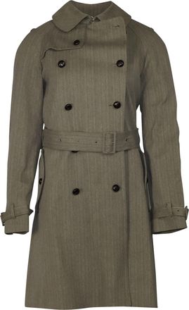 Paul & Joe Gabardine Trench Coat in Grey Cotton